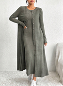 Conjunto Vestido + Cardigã