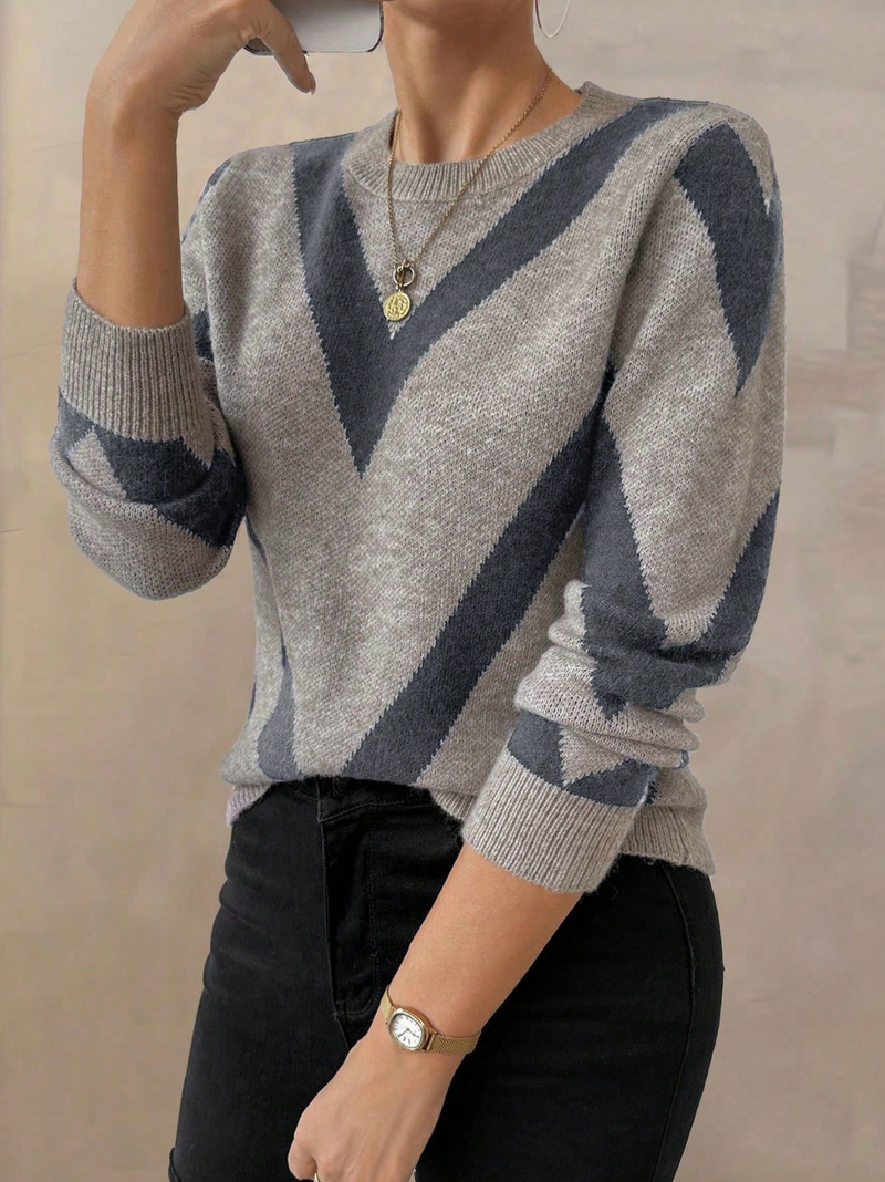 Blusa de inverno estampada