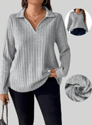 Blusa de inverno decote em V