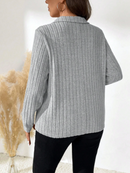 Blusa de inverno decote em V