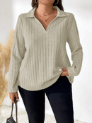 Blusa de inverno decote em V