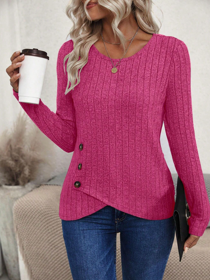 Blusa com detalhes de botão
