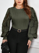 Blusa com manga detalhada