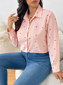 Camisa estampa coracão