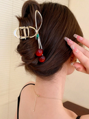 Acessório de cabelo cereja