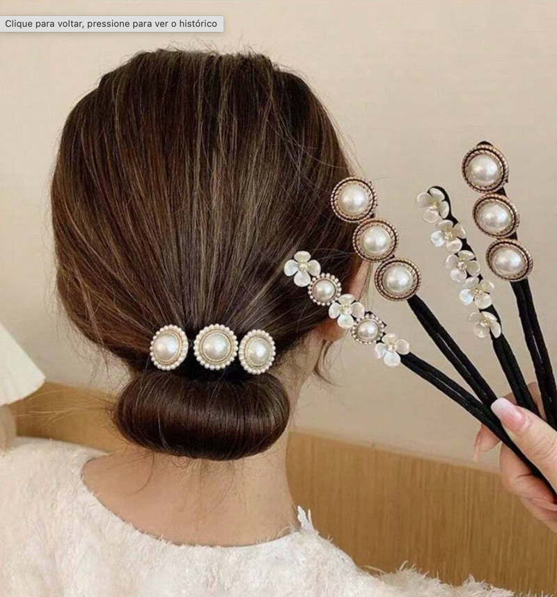 Kit 3 Acessórios de cabelo retrô