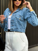 Jaqueta Jeans Feminina