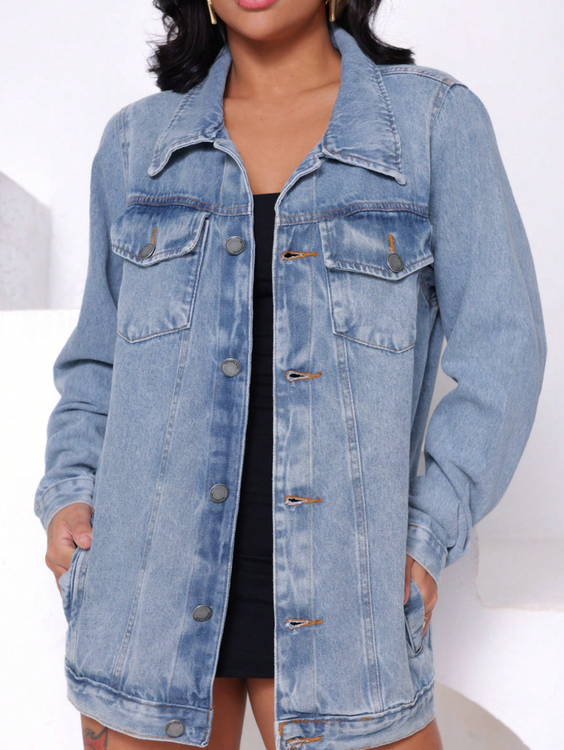 Jaqueta Jeans Feminina