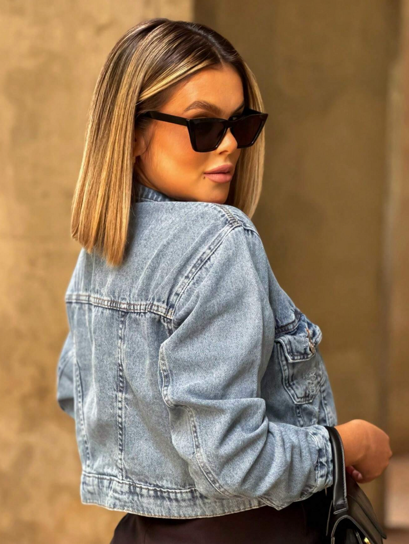 Jaqueta Jeans Feminina