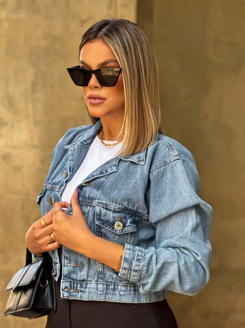 Jaqueta Jeans Feminina