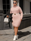 Vestido de tricô luxo