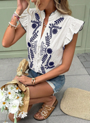 Blusa feminina com bordados