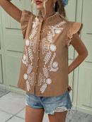 Blusa feminina com bordados