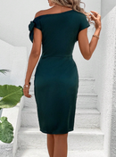 Vestido detalhe cruzado