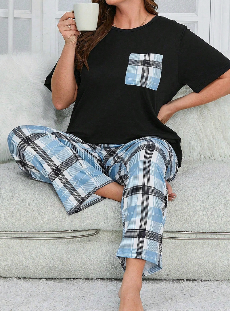 Pijama estampa xadrez