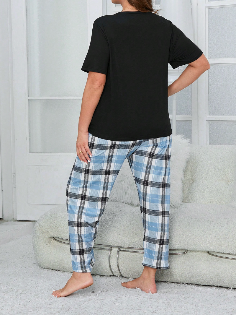 Pijama estampa xadrez