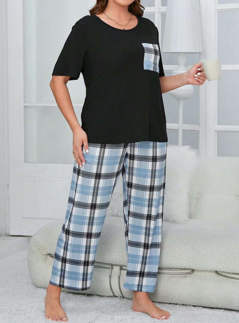 Pijama estampa xadrez