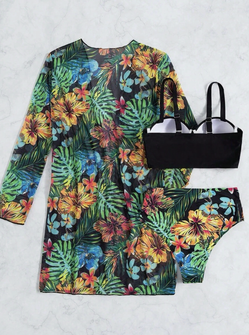 Kit biquíni  + saída de praia