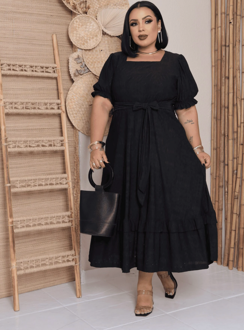 Vestido ponto suíço