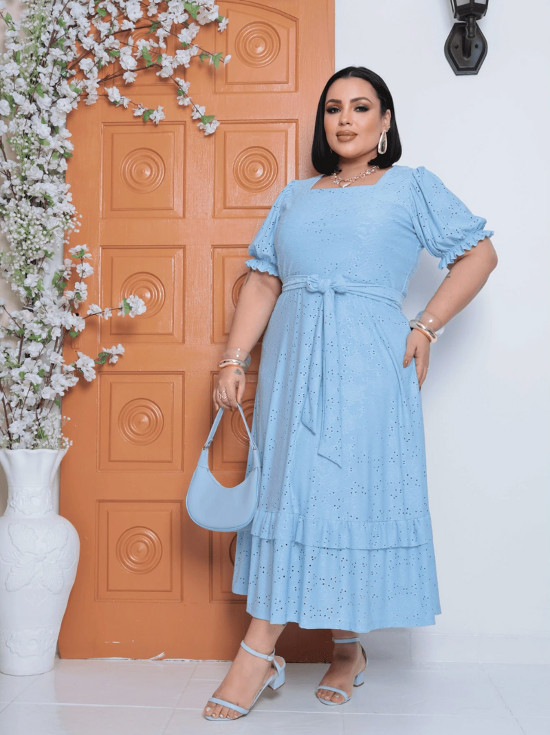 Vestido ponto suíço