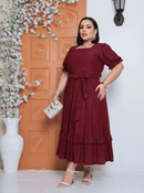 Vestido ponto suíço