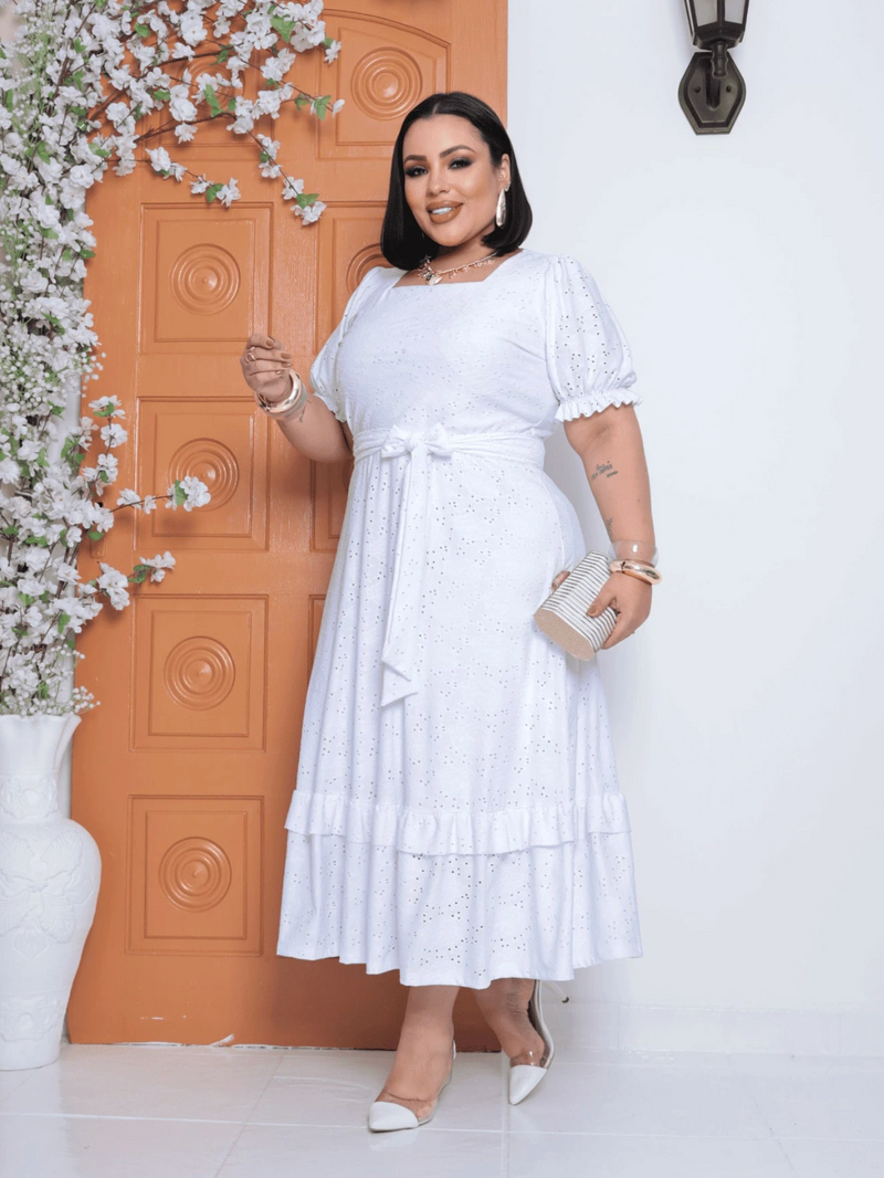 Vestido ponto suíço