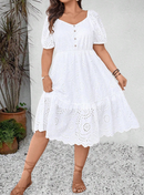 Vestido em lese (com forro)