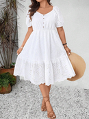 Vestido em lese (com forro)