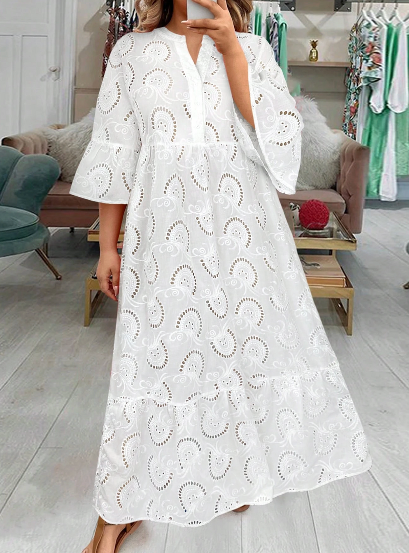 Vestido longo de lese