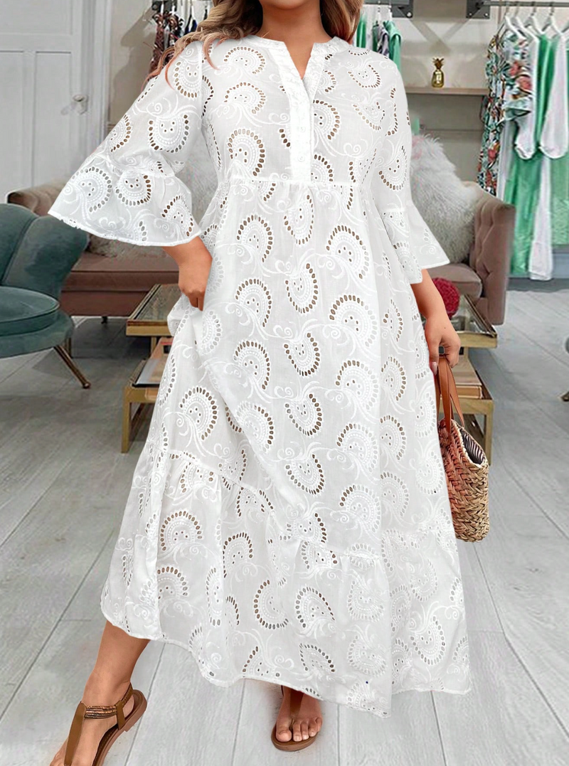 Vestido longo de lese