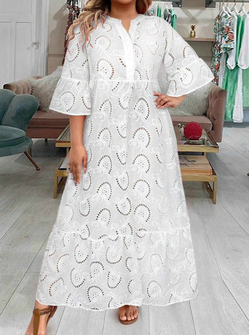 Vestido longo de lese