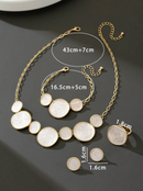 Conjunto Luxo (colar, brinco, anel e pulseira)