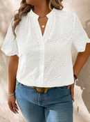 Camisa trabalhada em lese