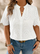 Camisa trabalhada em lese