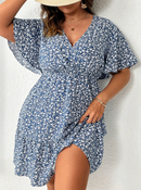 Vestido com decote transpassado