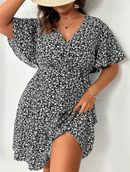 Vestido com decote transpassado