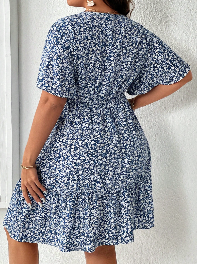 Vestido com decote transpassado