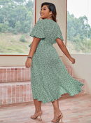 Vestido midi estampado