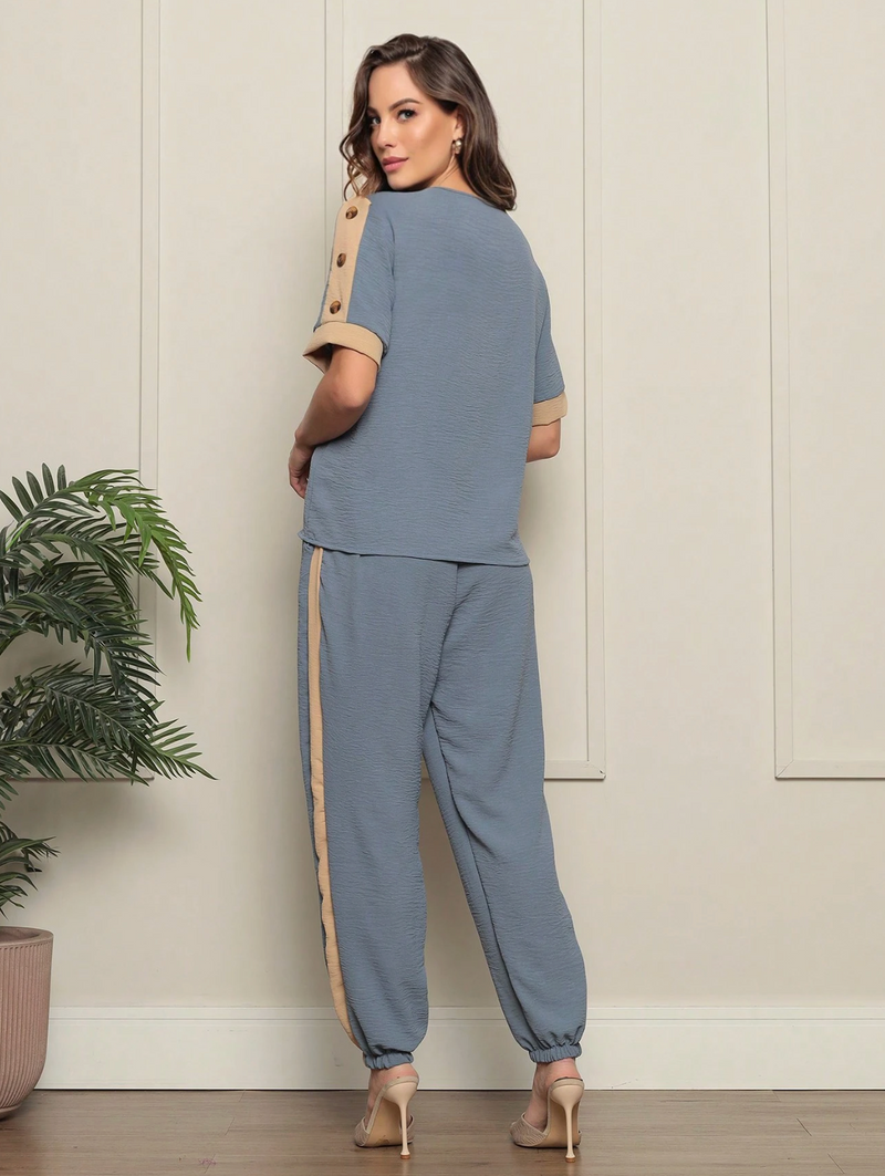 Conjunto de Moletom com Ziper e Bolso