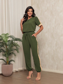 Conjunto de Moletom com Ziper e Bolso