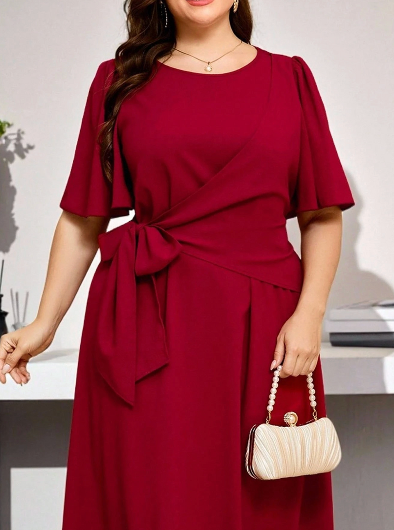 Vestido detalhe de transpasse