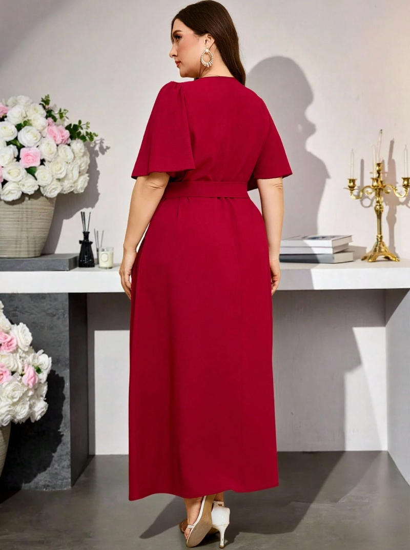 Vestido detalhe de transpasse