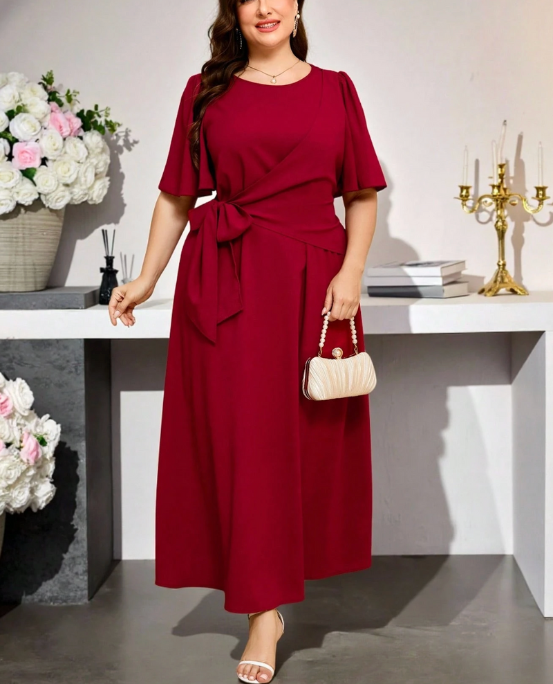 Vestido detalhe de transpasse