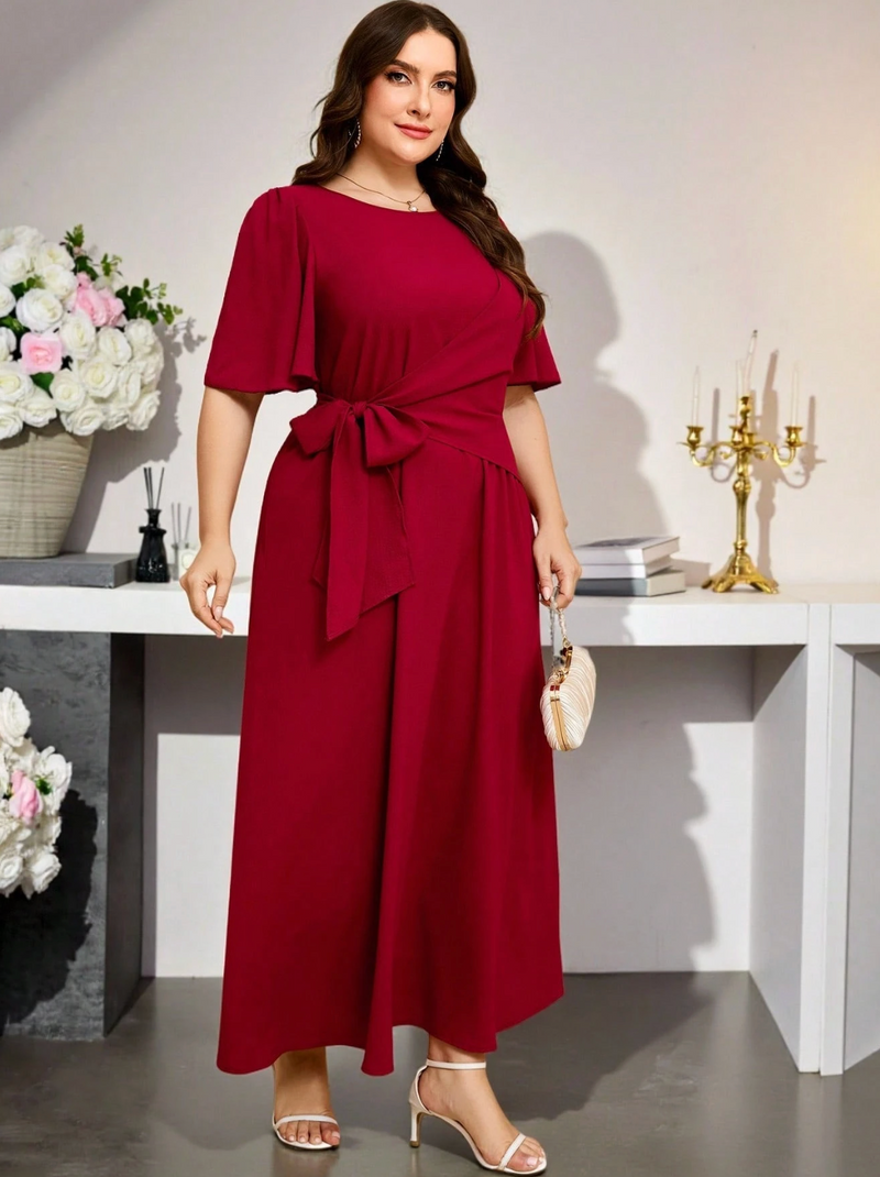 Vestido detalhe de transpasse