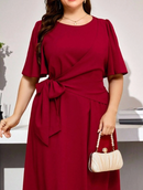 Vestido detalhe de transpasse