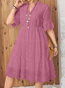 Vestido de lese color