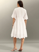 Vestido de lese com babados