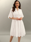 Vestido de lese com babados