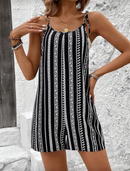 Macacão Curto Estampado