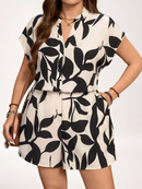 Macacão Curto Estampado